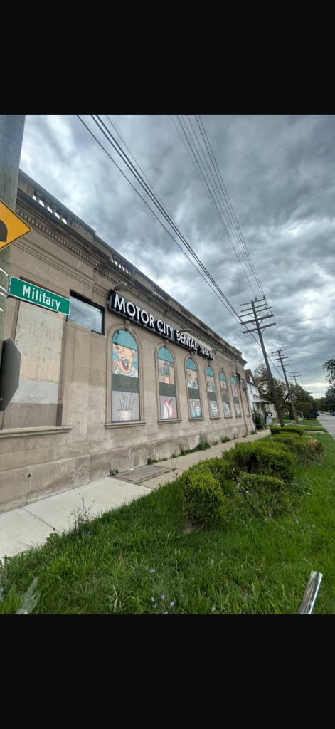 Motor City Dental Group storefront on West Vernor Highway in Southwest Detroit